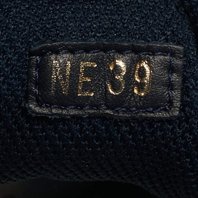 Pre Owned Dior ID Size 39 White/Pink Leather and Rubber Sneakers