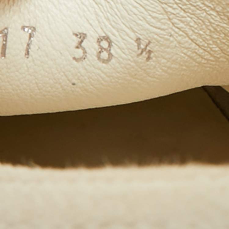 Pre Owned Dior Walk'n'Dior Size 38.5 White Canvas Lace Up Sneakers