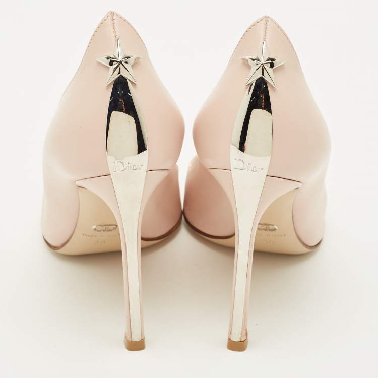 Pre Owned Dior Nova Size 36 Cream Leather Pointed Toe Pumps