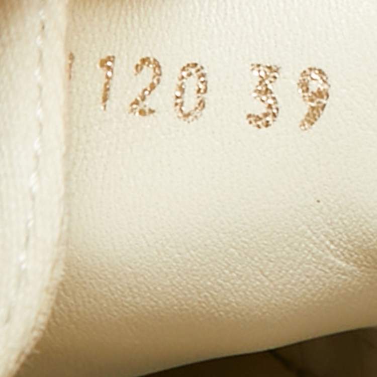 Pre Owned Dior Walk'n'Dior Size 39 Blue/Cream Canvas Lace Up Sneakers