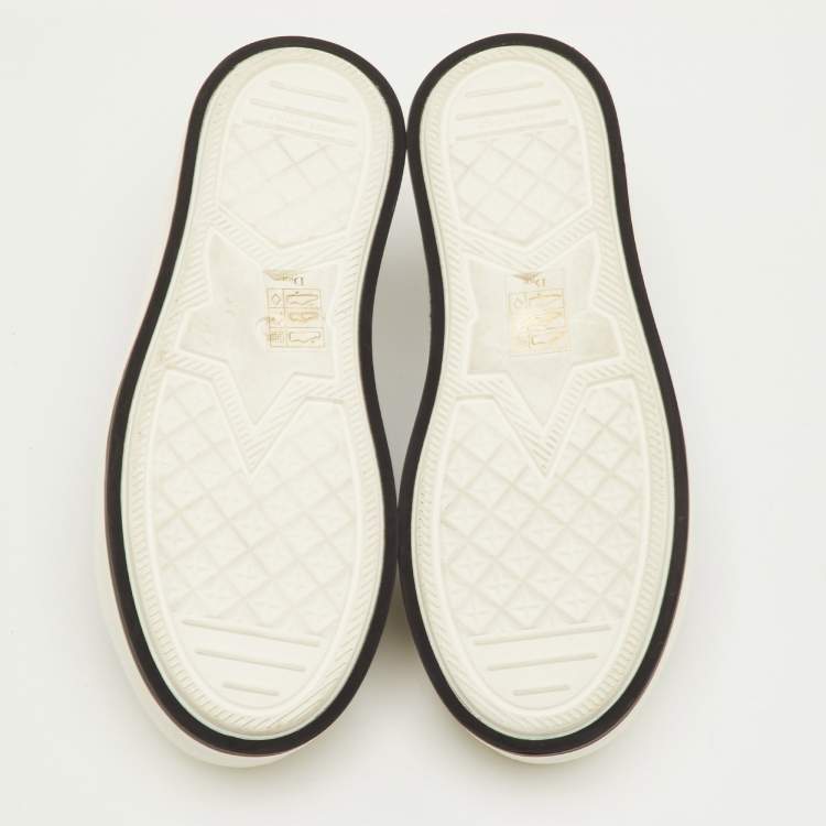 مملوكة مسبقًا Dior Walk'n'Dior Size 35 Navy Blue Canvas Low Top Sneakers