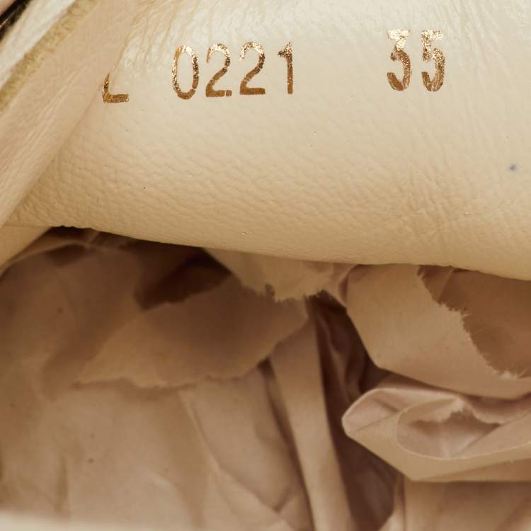 Pre Owned Dior Walk'n'Dior Size 35 Red Canvas Low Top Sneakers