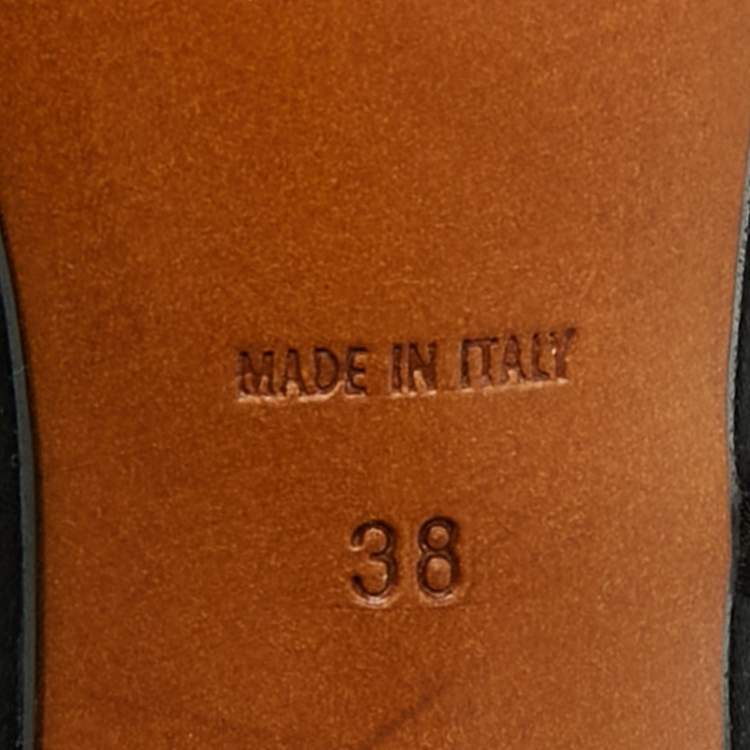 مملوكة مسبقًا Dior Safari Size 38 Black Satin Slingback Sandals