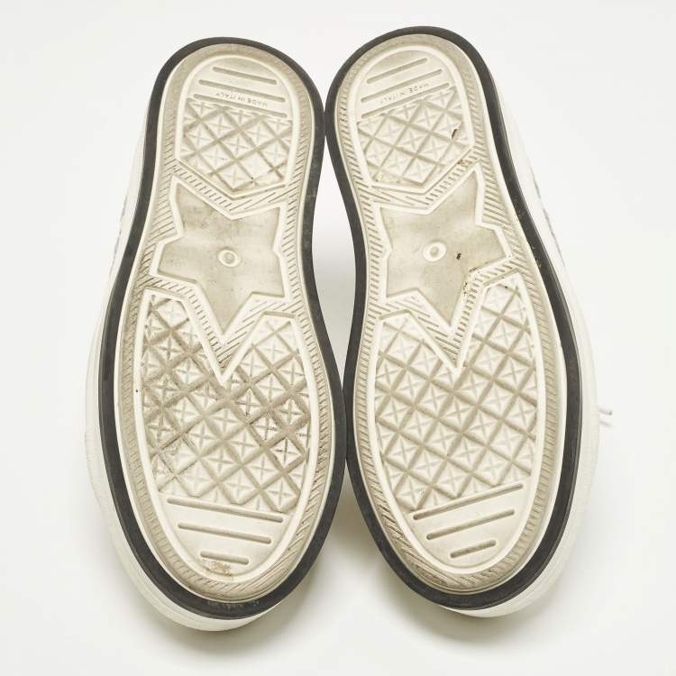 Pre Owned Dior Walk'n'Dior Size 39 White Canvas and Rubber Lace Up Sneakers