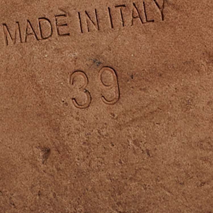 مملوكة مسبقًا Dior Dway Size 39 Multicolor Canvas Embroidered Flat Slide