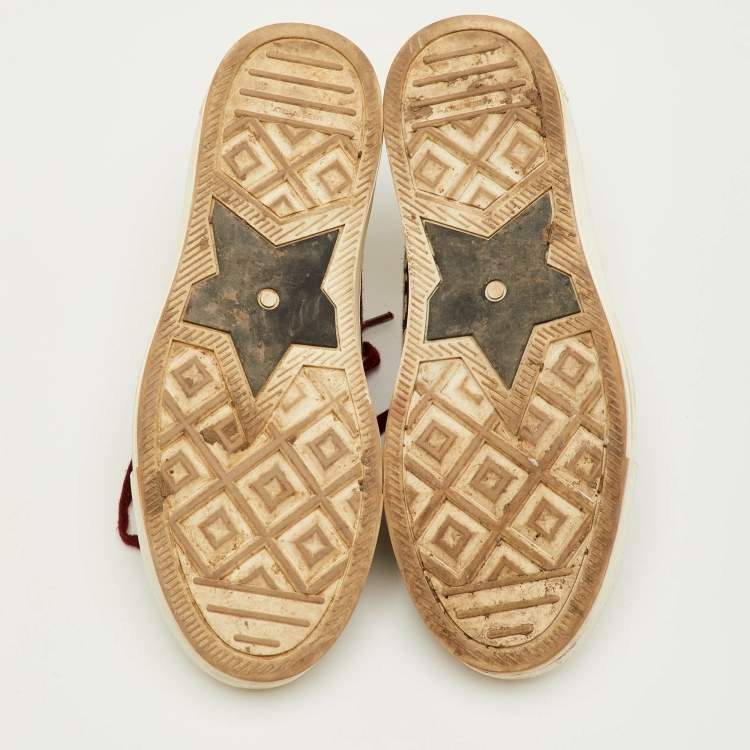 Pre Owned Dior Walk'n'Dior Size 38 Multicolor Embroidered Canvas Low Top Sneakers