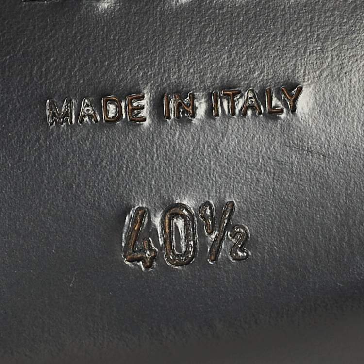 Pre Owned Dior Size 40.5 Black Satin Embellished  Ankle Strap Sandals