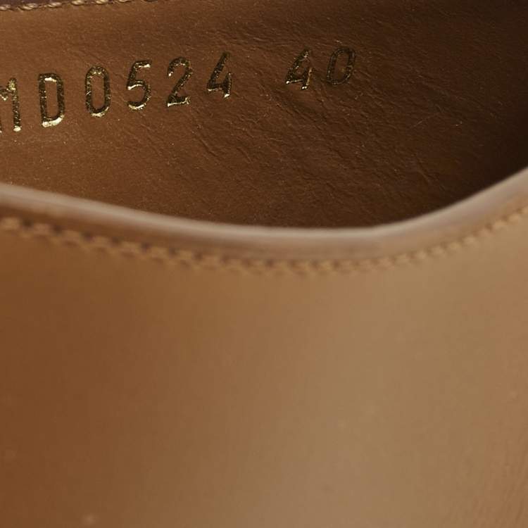 Pre Owned Dior Attitude Size 40 Brown Leather Wedge Sandals