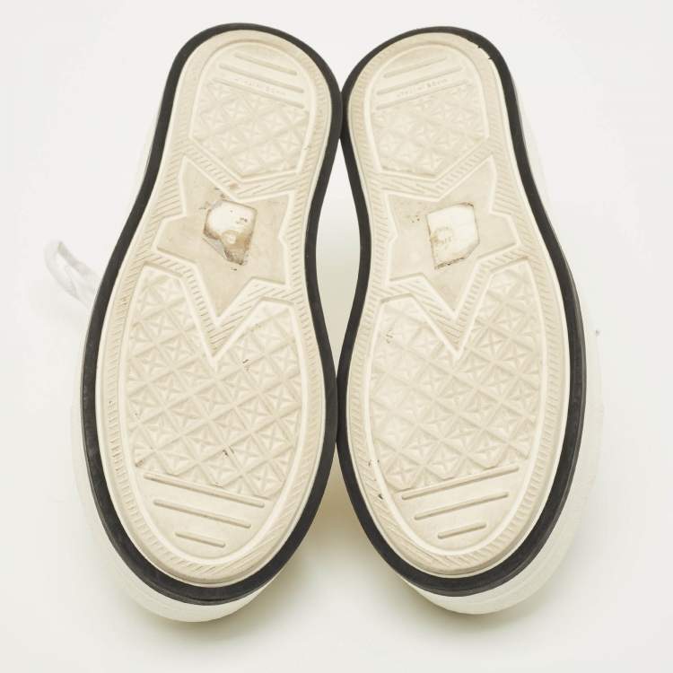 Pre Owned Dior Walk'n'Dior Size 39 White Canvas and Rubber Platform Sneakers