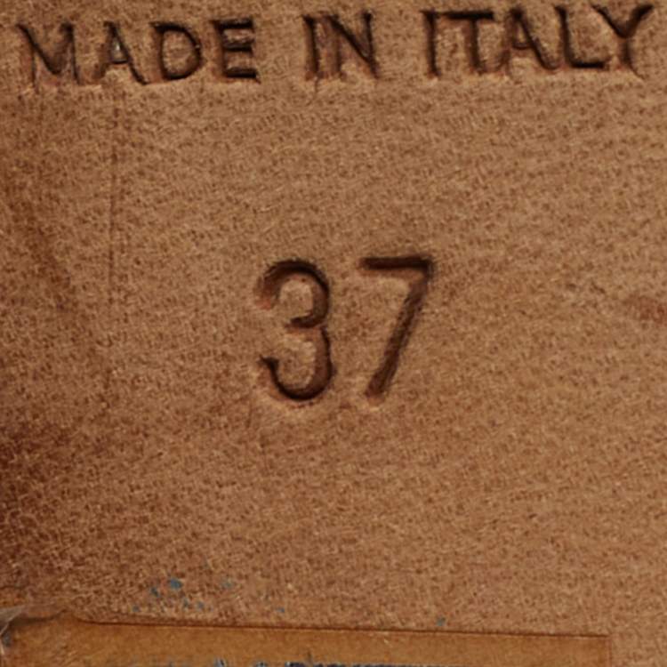 Pre Owned Dior Miss Dior Size 37 Navy Blue Patent Leather Peep Toe Pumps