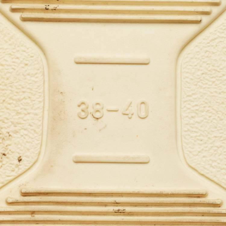 Pre Owned Dior Size 38-40 White/Pink Fur and Leather Snow Boots