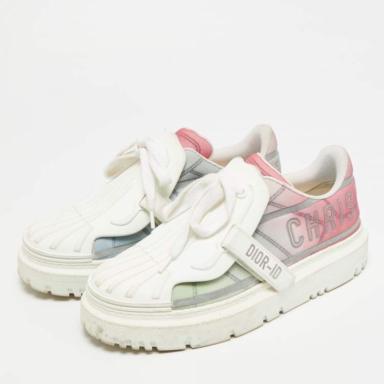 Pre Owned حذاء رياضي ديور بألوان متعددة قماش تقني ومطاط ديور آي دي منخفض من أعلى مقاس 38.5