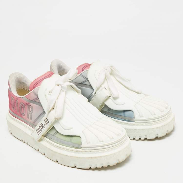 Pre Owned حذاء رياضي ديور بألوان متعددة قماش تقني ومطاط ديور آي دي منخفض من أعلى مقاس 38.5