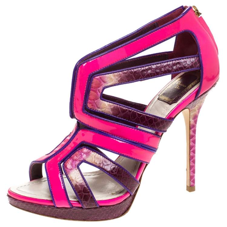 platform multicolor sandals