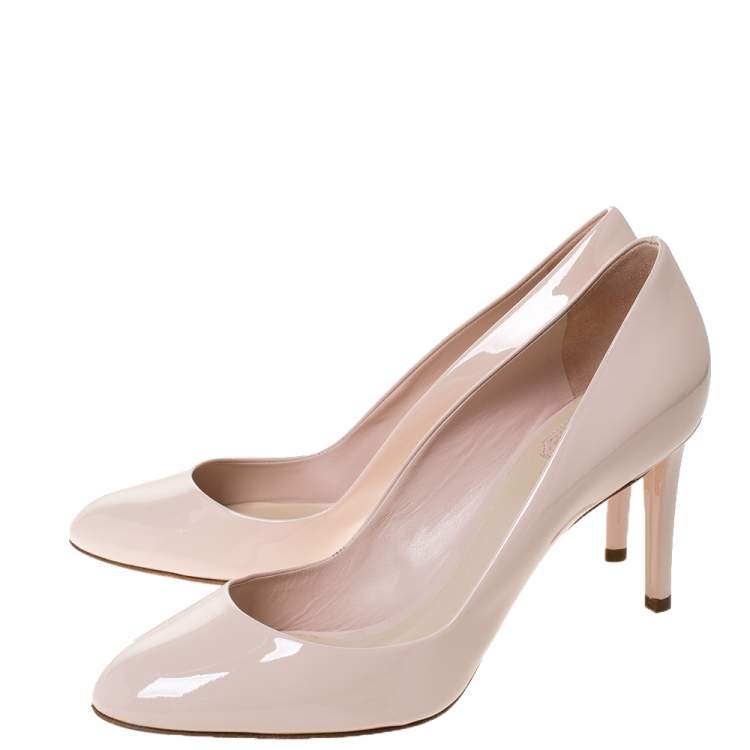 Pre Owned Dior Blush Pink Patent Leather Sublime Pumps Size 40