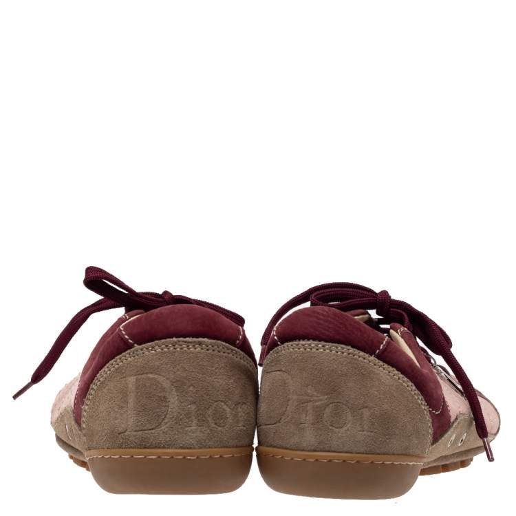 Pre Owned Dior Multicolor Suede And Nubuck Low Top Sneakers Size 39