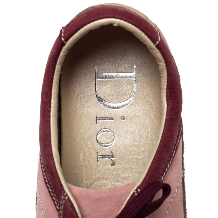 Pre Owned Dior Multicolor Suede And Nubuck Low Top Sneakers Size 39