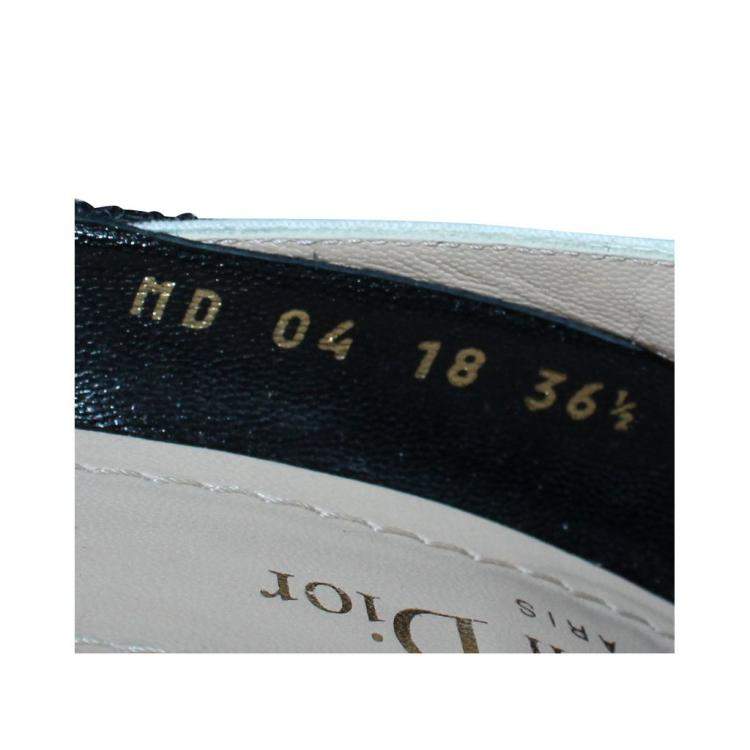 Pre Owned Dior Black Technical Fabric J'adior Ribbon Pointed Toe Pumps Size 36.5