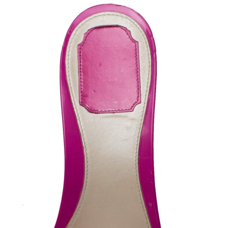Pre Owned Dior Multicolor Canvas Logo Detail Sandals Size 41