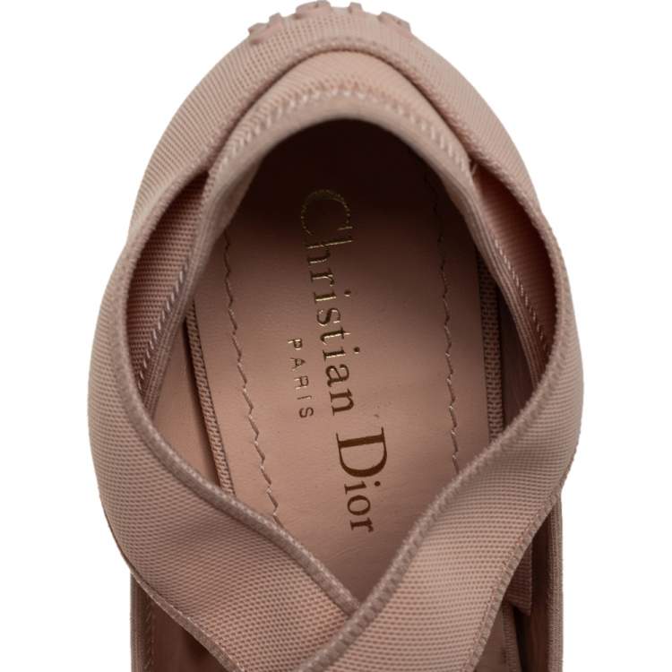 Pre Owned Dior Beige Neoprene Etoile Sandals Size 38