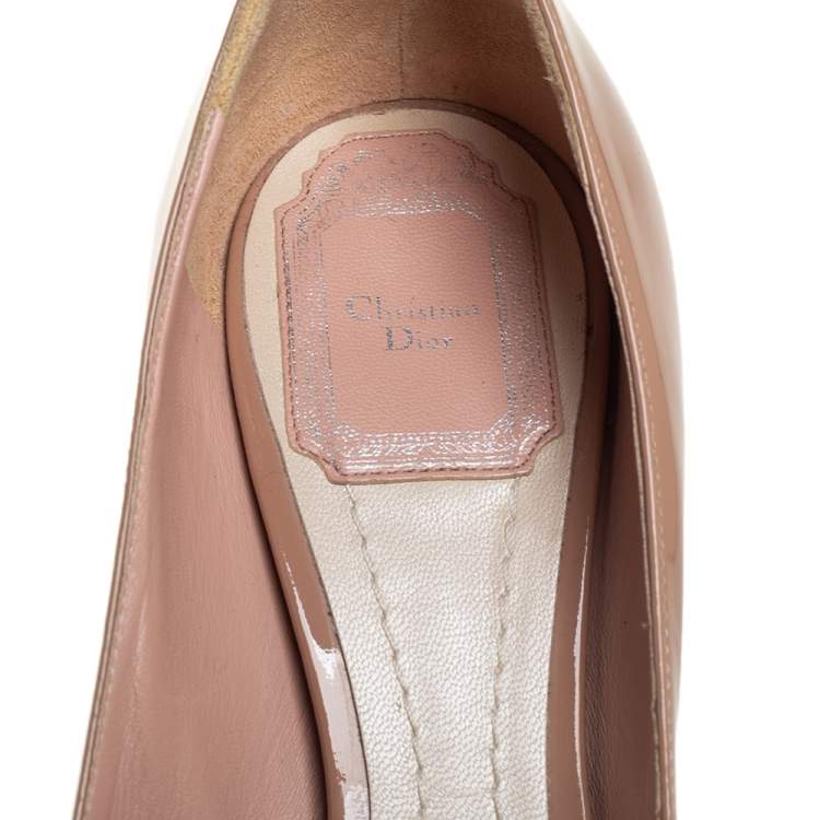 Pre Owned Dior Multicolor Patent Leather Buckle Pointed Toe Pumps Size 38