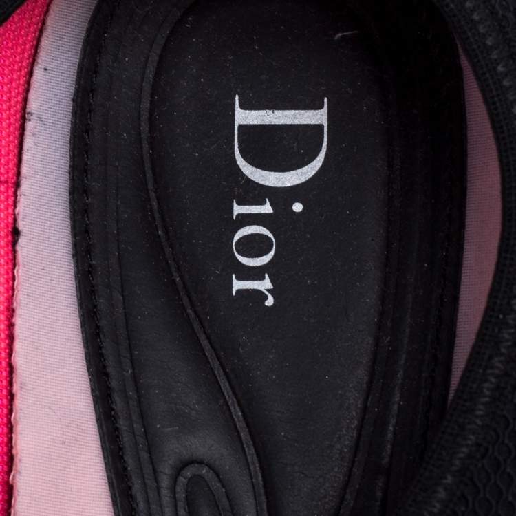 Pre Owned Dior Black Mesh Fusion Sneakers Size 39