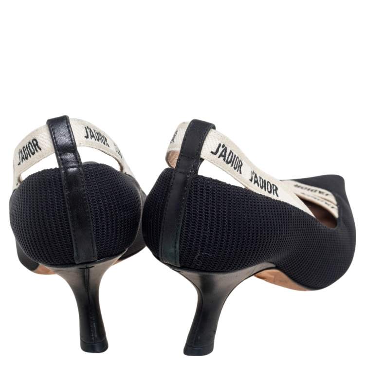 Pre Owned Dior  Black Canvas J'adior Pumps Size 35.5