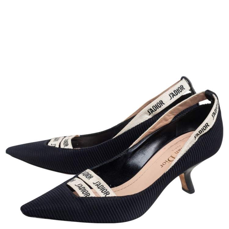 Pre Owned Dior  Black Canvas J'adior Pumps Size 35.5