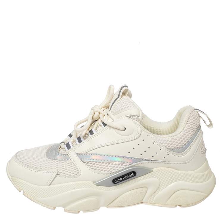 badminton Borgerskab flertal Dior Homme White Mesh And Leather B22 Low Top Sneakers Size 39 Dior | TLC