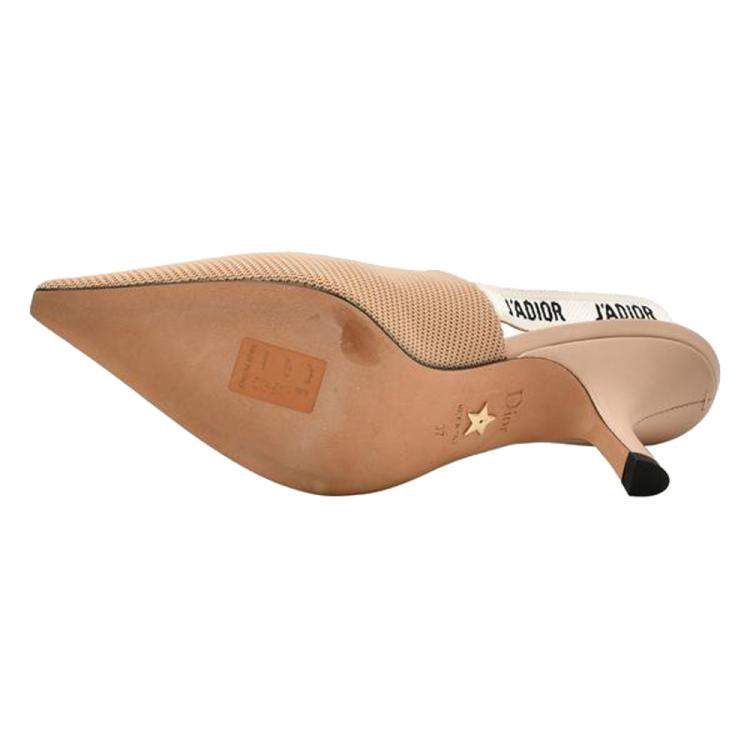 Pre Owned Dior Beige J'Adior Pumps Technical Fabric EU 37