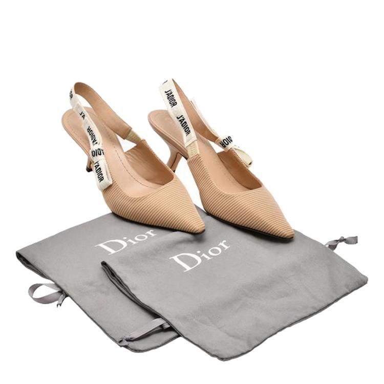 Pre Owned Dior Beige J'Adior Pumps Technical Fabric EU 37