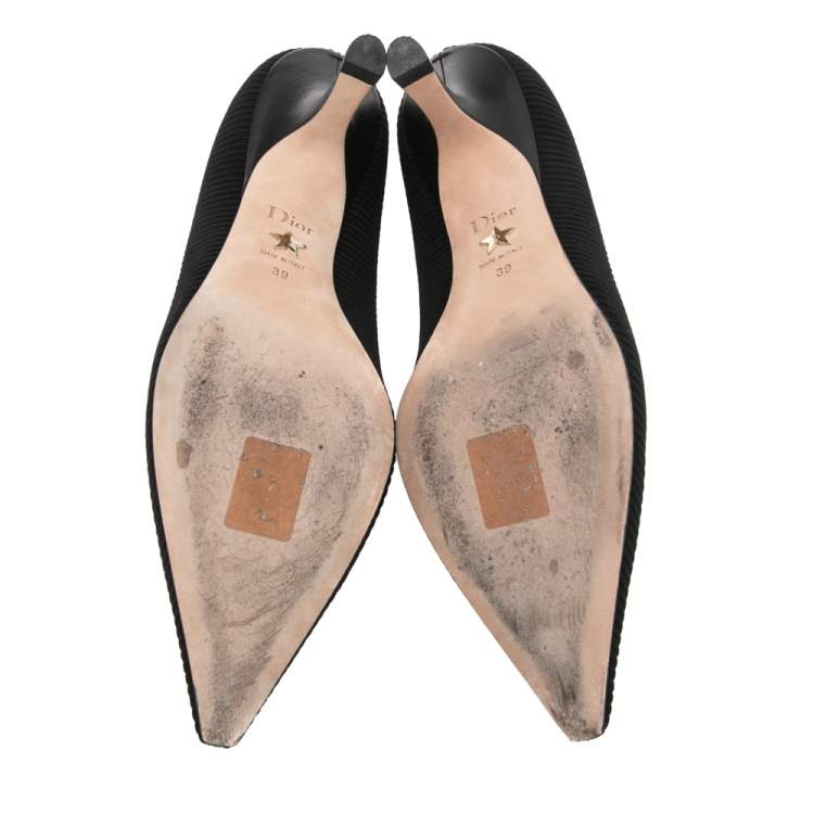 Pre Owned Dior Black  Canvas J'adior Pumps Size 39