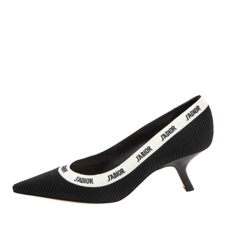 Pre Owned Dior Black  Canvas J'adior Pumps Size 39