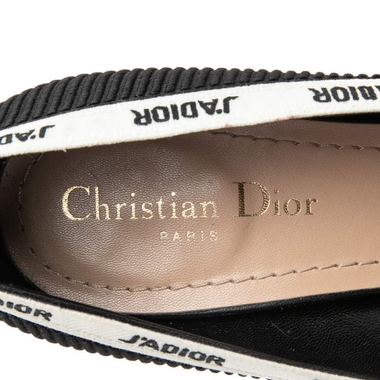 Pre Owned Dior Black  Canvas J'adior Pumps Size 39