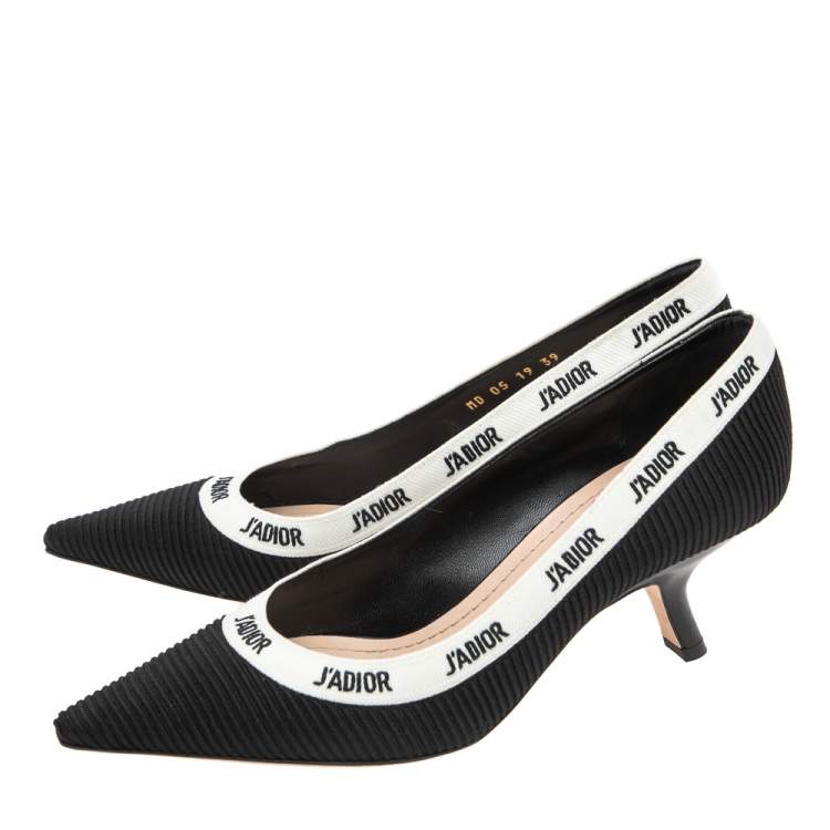 Pre Owned Dior Black  Canvas J'adior Pumps Size 39
