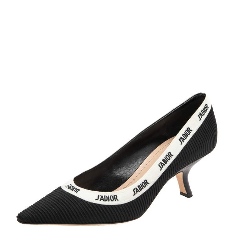 Pre Owned Dior Black  Canvas J'adior Pumps Size 39