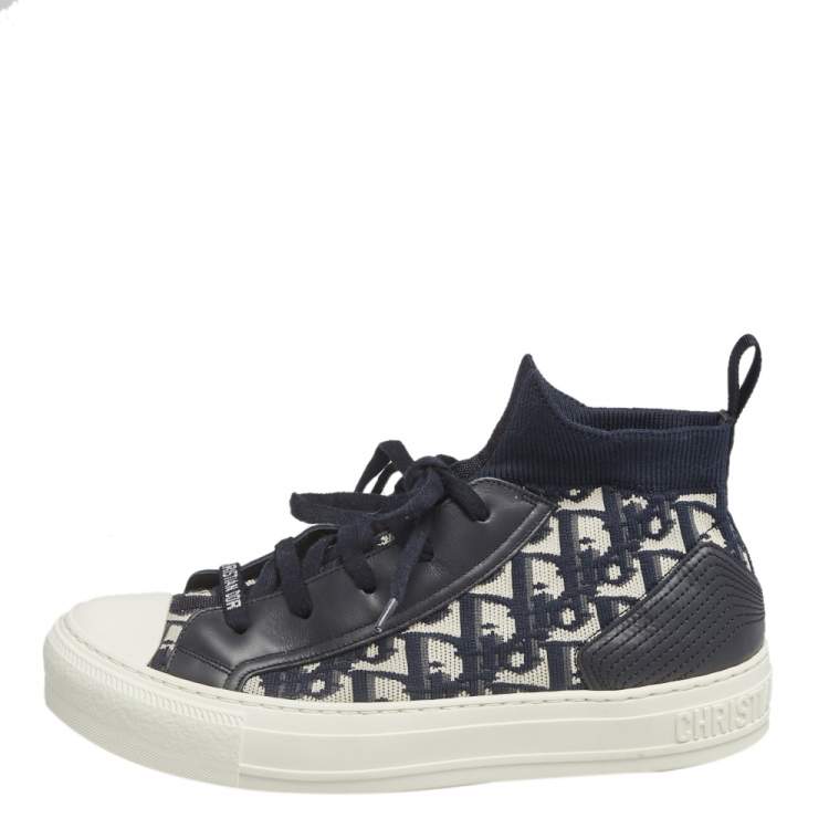 Dior Fusion Technical Canvas High-top Sneaker in Black