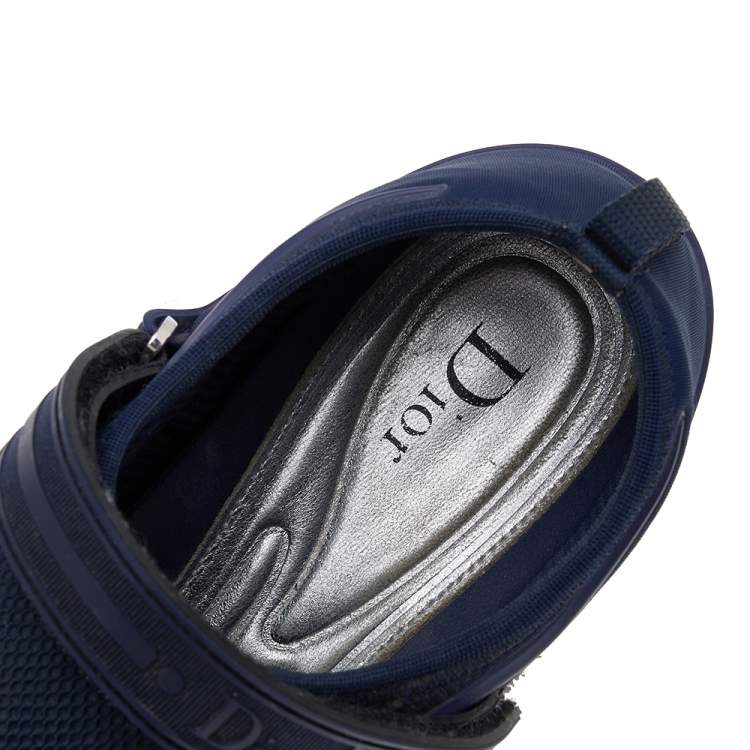 Pre Owned Dior Blue Mesh And Fabric Fusion Sneakers Size 39