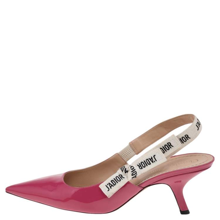 Dior pink outlet slingback