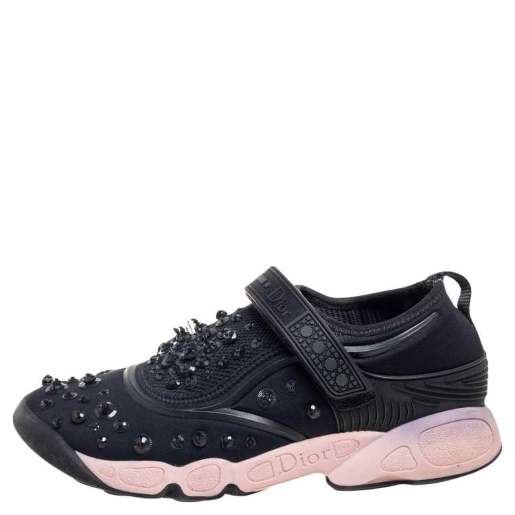 Dior fusion sneaker outlet in black technical fabric