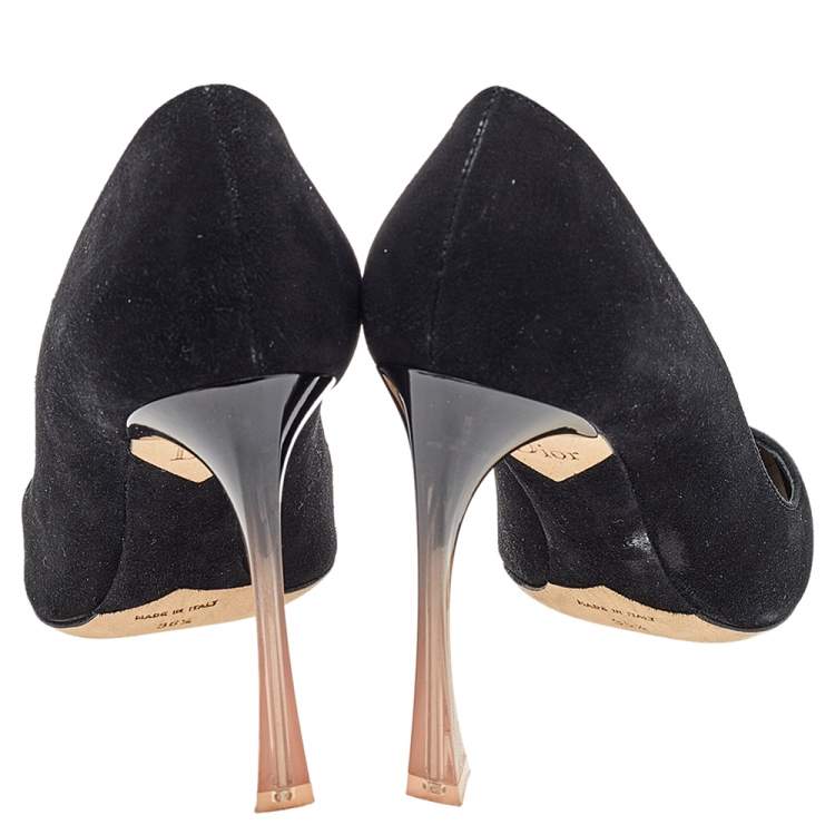 Pre Owned Dior Black Suede Songe Pointed Toe Pumps Size 36.5