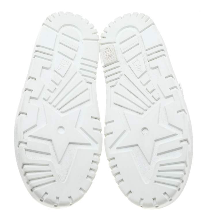 Pre Owned Dior White Rubber And Technical Mesh Dior-ID Sneakers Size 39.5