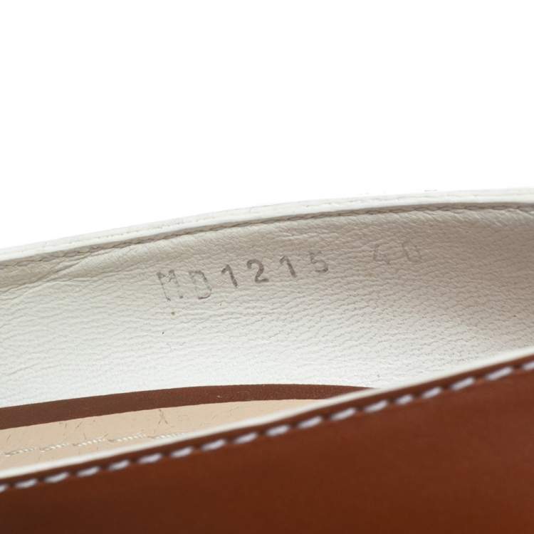 Pre Owned Dior Brown Leather Cannage Heel Peep-Toe Pumps Size 40 
