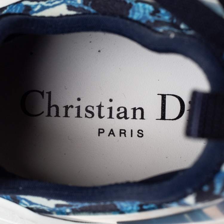 Pre Owned Dior Multicolor Tropicalia Print Technical Fabric And Leather D-Connect  Sneakers Size 38