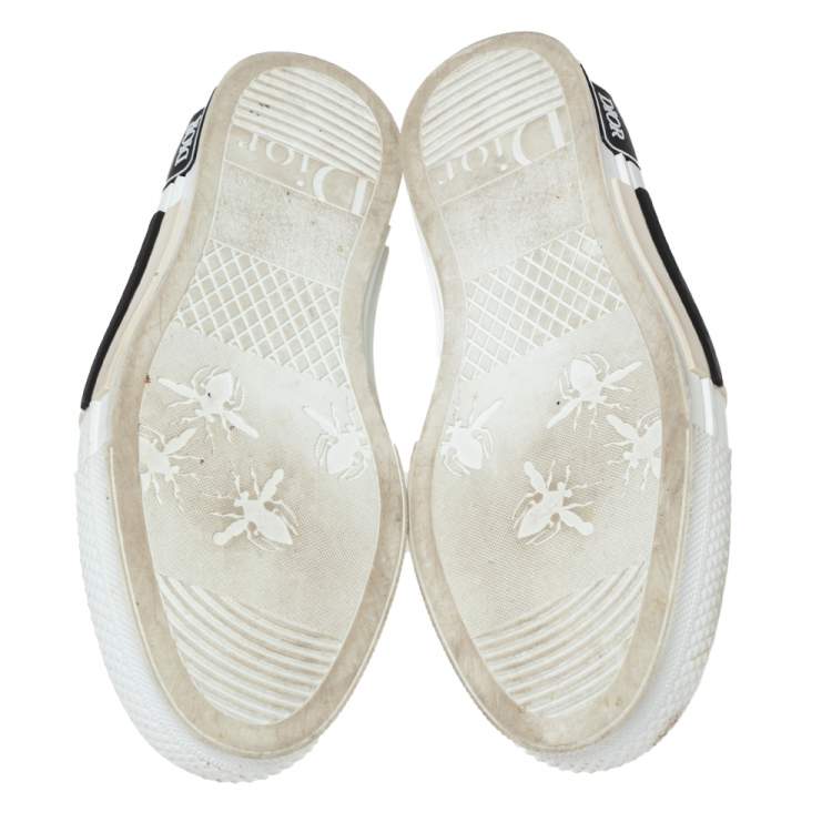 Pre Owned Dior Green/White Oblique Net And PVC B23 Low Top Sneakers Size 37.5