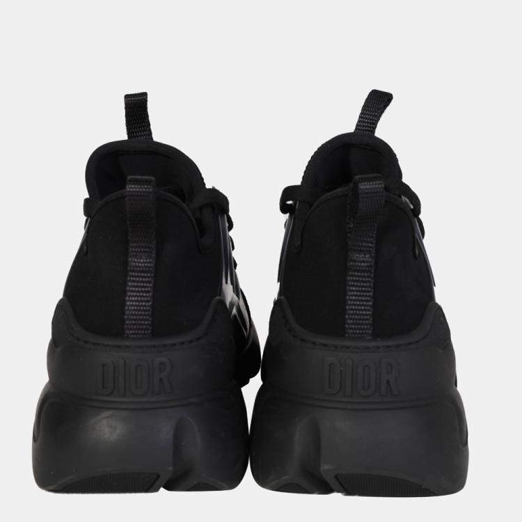 Pre Owned Dior Black Technical Fabric D-Connect Sneaker EU 38