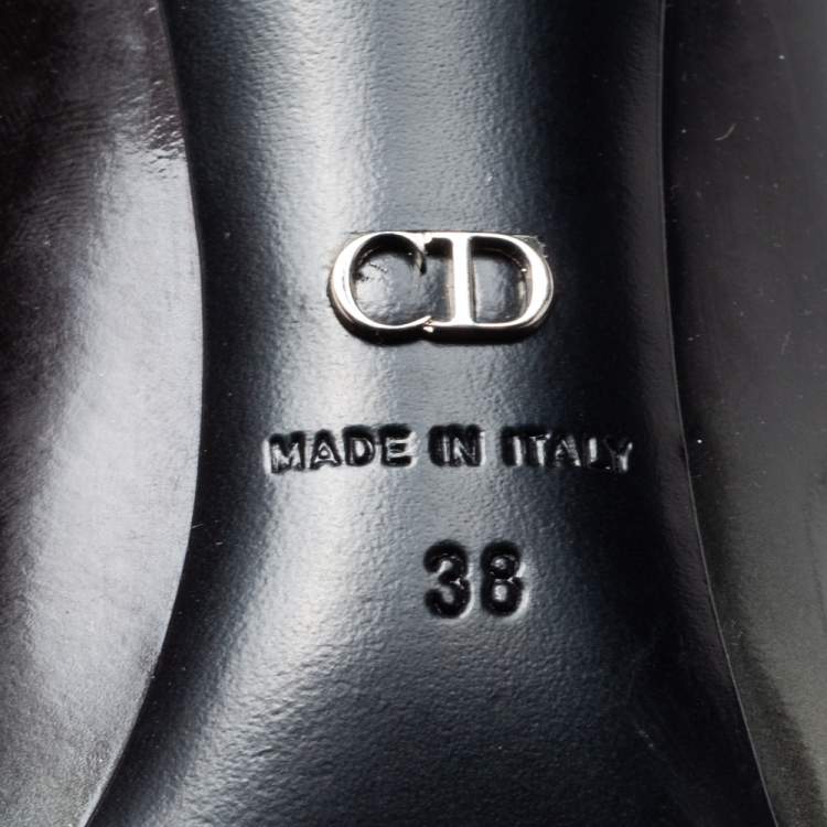 Pre Owned Dior Black Ombre Leather Pointed Toe Pumps Size 38
