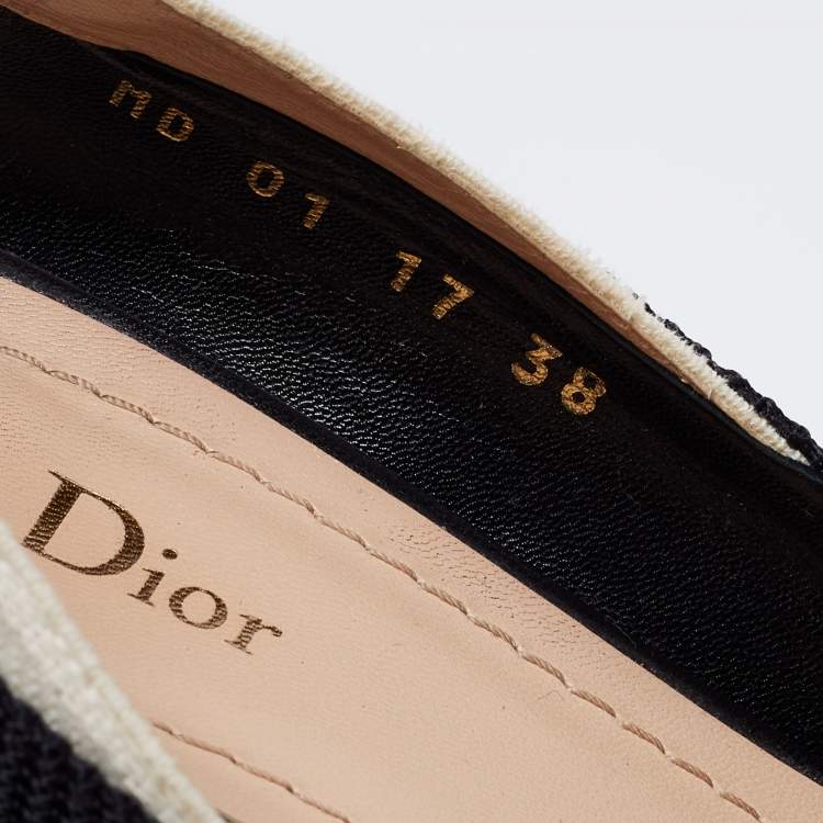 Pre Owned Dior Black Technical Fabric J'adior Pointed Toe Pumps Size 38