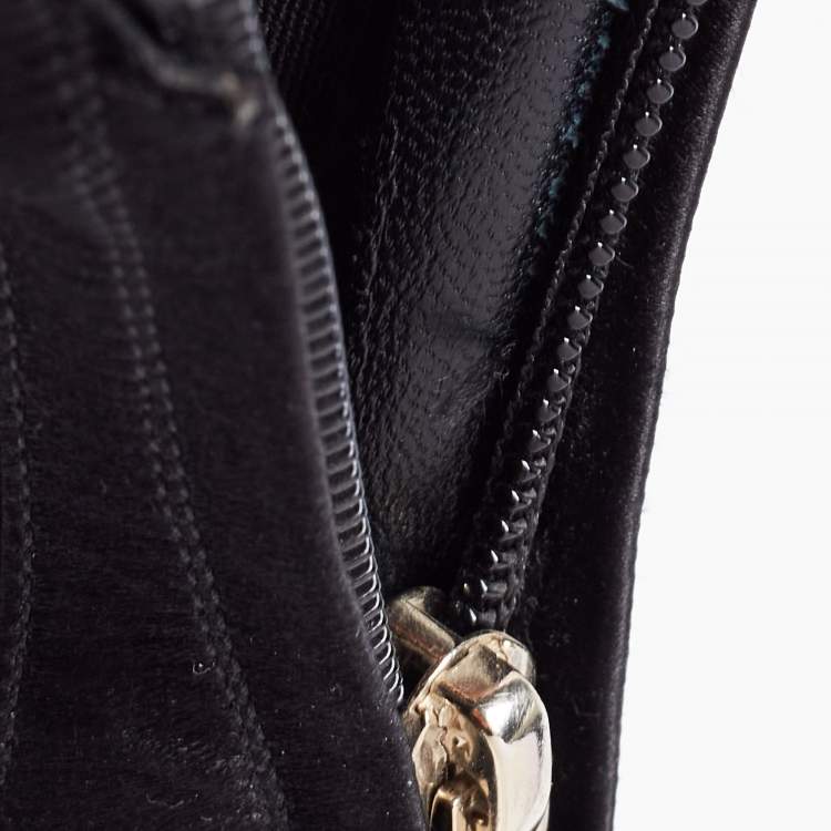 Pre Owned Dior Black Satin Peep-Toe Lace-Up Ankle Booties Size 38