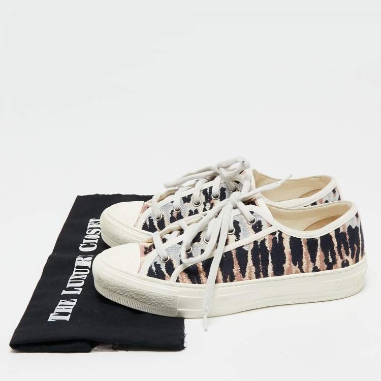 Pre Owned Dior  Multicolor Canvas Walk N Dior Sneakers Size 38